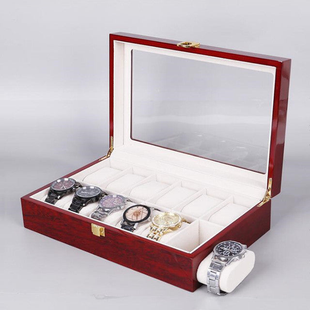 Luxury Wooden Watch Box 6 Slots