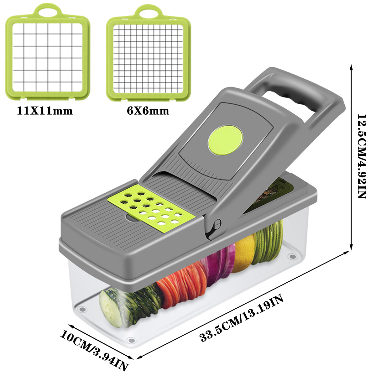 14 Piece Multifunctional Vegetable Slicer