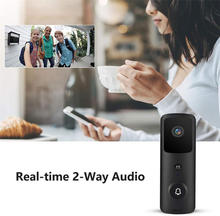 WiFi Smart Video Doorbell Camera - Black