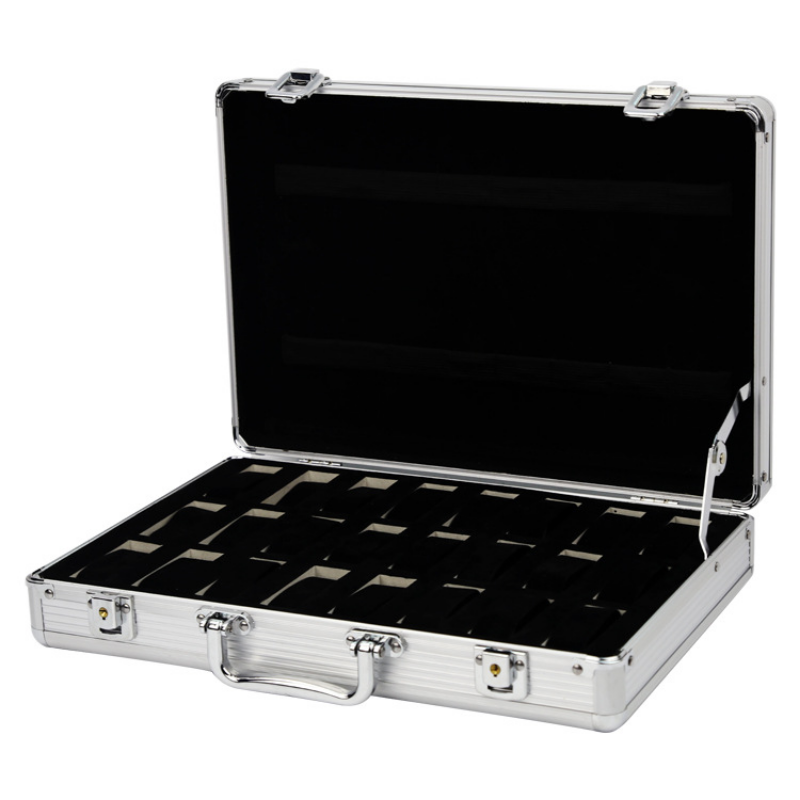 Watch Storage Organizer Jewelry Briefcase-15 Grids