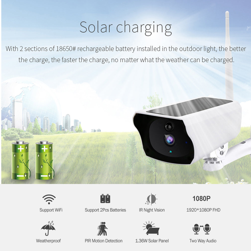 Solar WiFi Bullet Camera