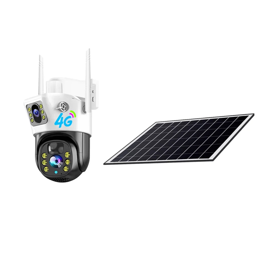 V380PRO Solar Camera 4MP Dual Lens Home Security Camera With Solar Panel - 4G CAMERA ONLY