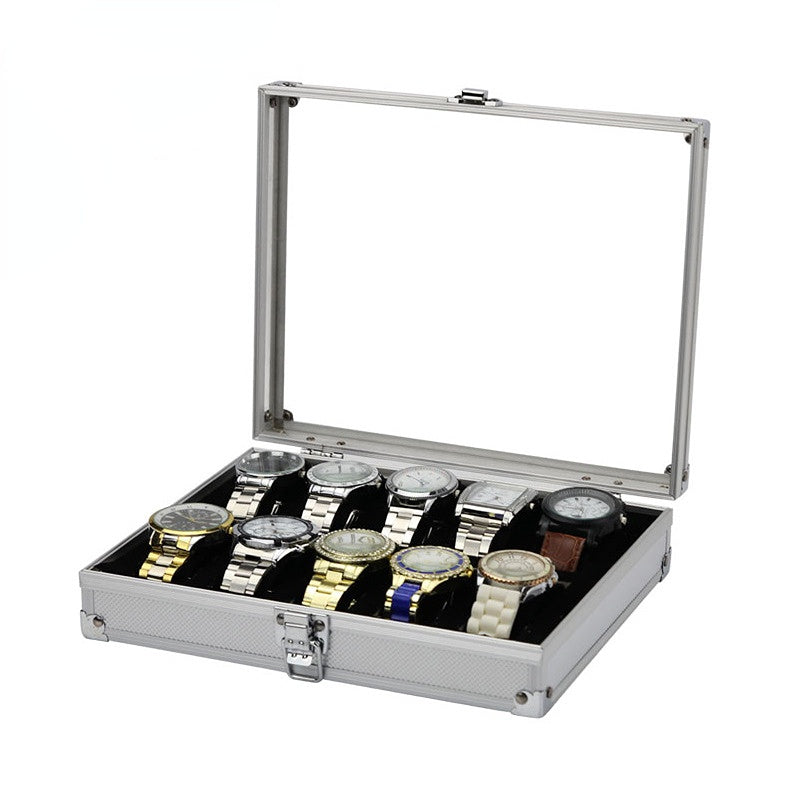 Watch Storage Organizer Jewelry Briefcase-15 Grids