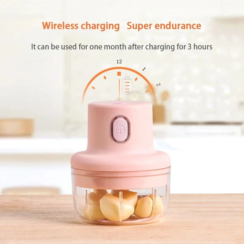 Wireless Intelligent Mini Garlic Ginger Food Chopper