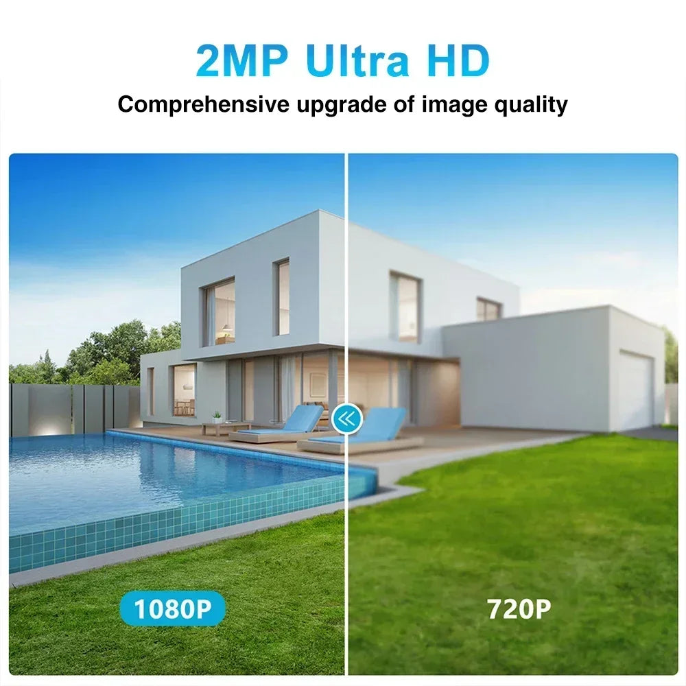 Full HD Wireless Smart Camera - Waterproof Outdoor WiFi CCTV