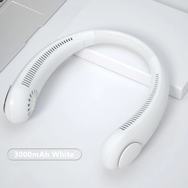 New Xiaomi Mini Wireless Neck Fan Portable - White