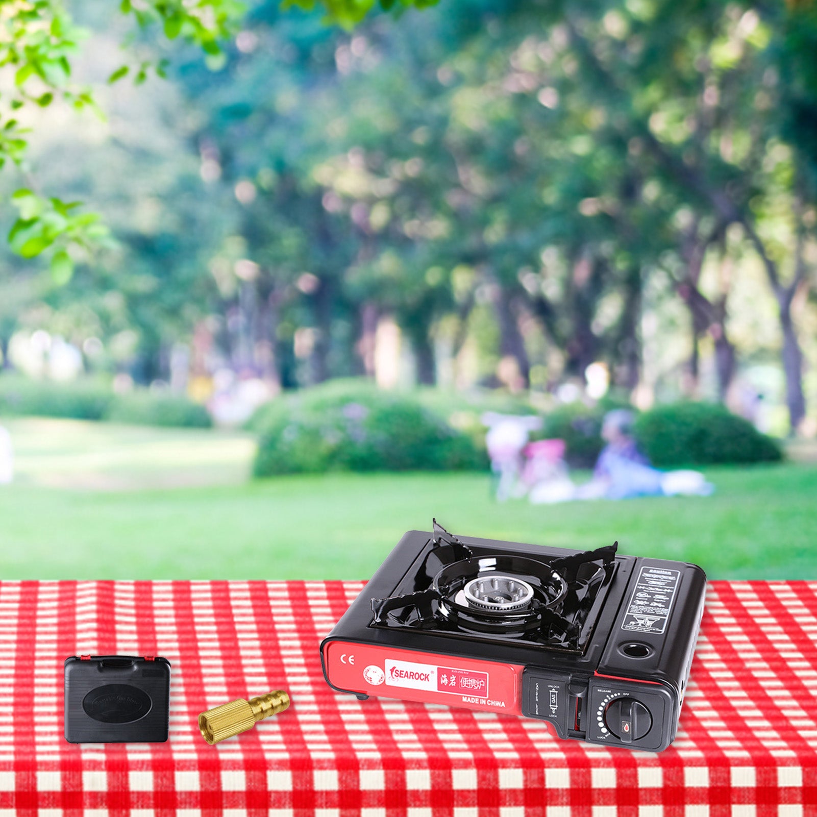 Portable Gas Stove with Can of Gas